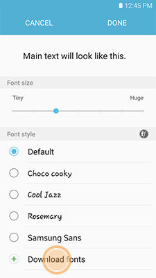 Choco Cooky Font Download For Samsung Galaxy Y